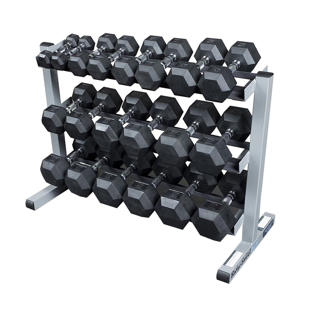 Set Mancuernas Ahuladas 5-100 lb con rack